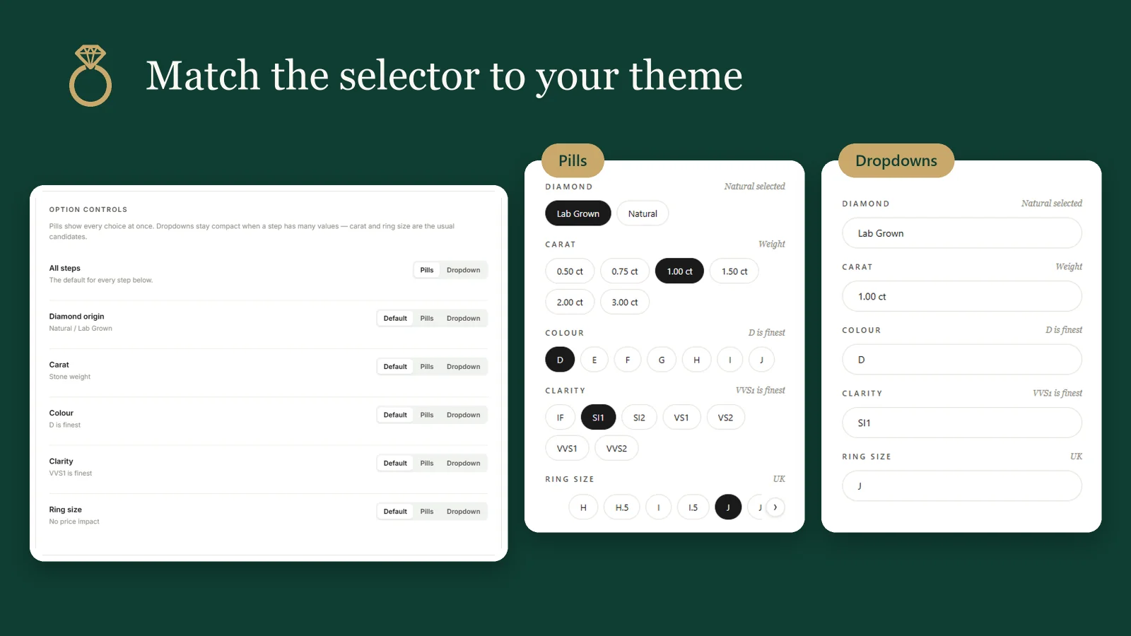 Match the selector to your theme