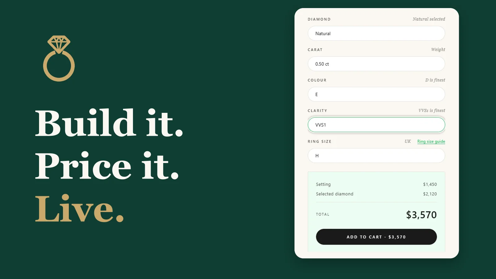 Custom Diamond Ring Builder feature image